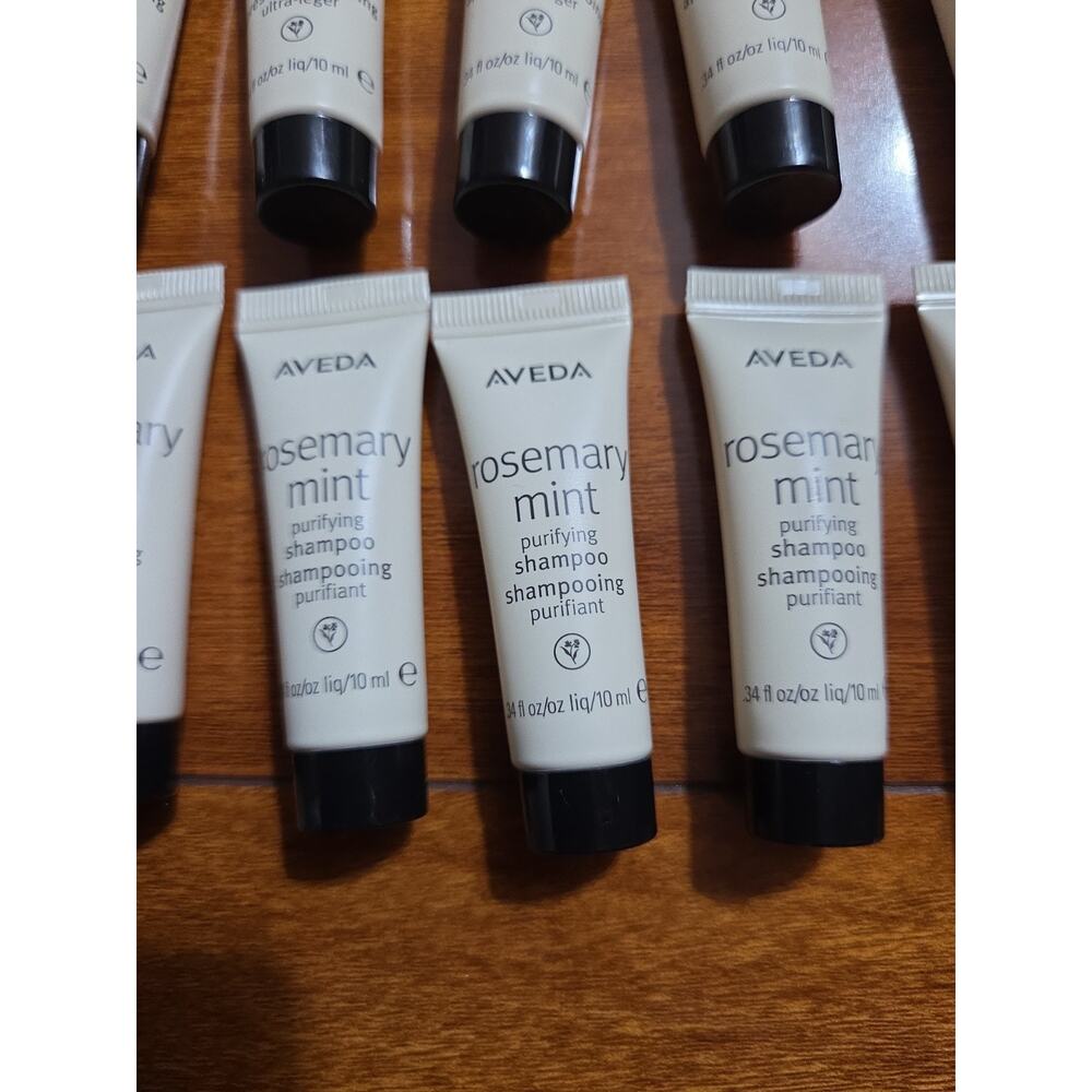Lot of 16 AVEDA Rosemary Mint Purifying Shampoo & Conditioner Travel Size 10ml - Picture 2 of 4